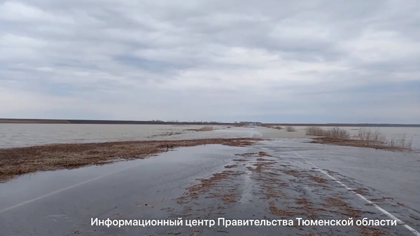 Движение ограничено в Тюменской области на участке трассы из Ишима к границе Казахстана из-за выхода паводковых вод на проезжую часть. 18 апреля 2024