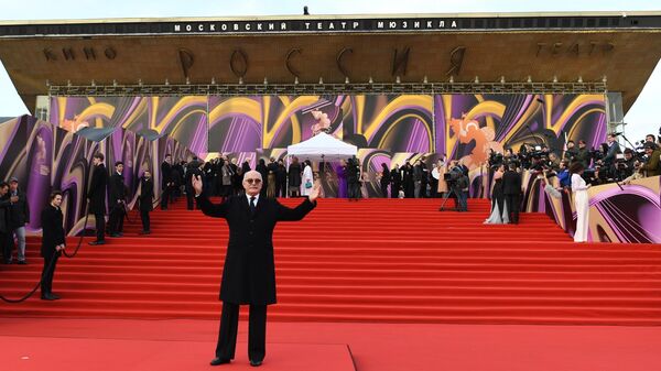 Председатель Союза кинематографистов России, режиссер Никита Михалков на церемонии открытия 40-го Московского международного кинофестиваля (ММКФ)