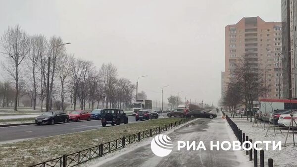 Апрельский снег в Петербурге1