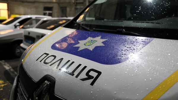Автомобиль полиции Украины