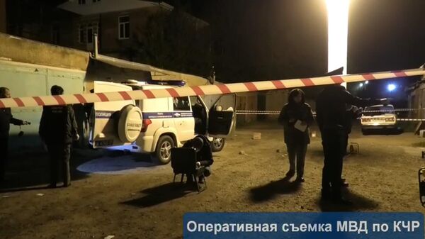 Видео с места нападения на полицейских в Карачаево-Черкесии
