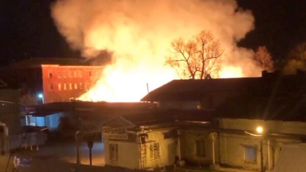 Пожар в производственном здании в Орехово-Зуево. 21 апреля 2024
