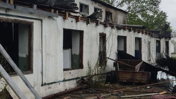 Поврежденные складские помещения в Одесской области
