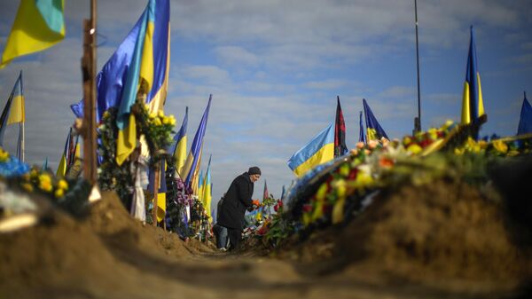 Могилы погибших украинских военных в Харькове. Архивное фото