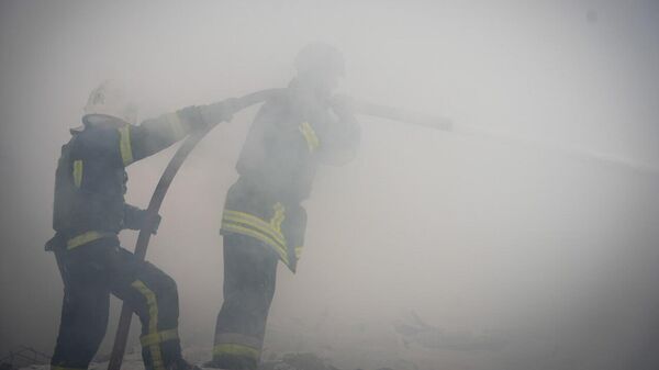 Пожарные на Украине. Архивное фото