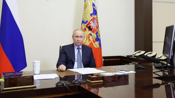 Путин оценил объем добычи газа в России