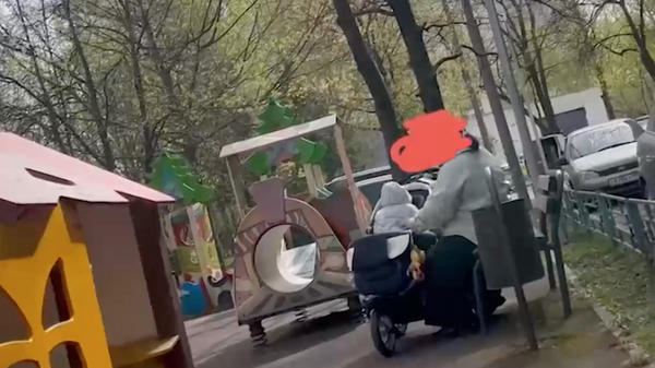 Женщина применила насилие к грудничку на детской площадке в районе Западное Дегунино в Москве