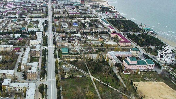 Вид на город Каспийск