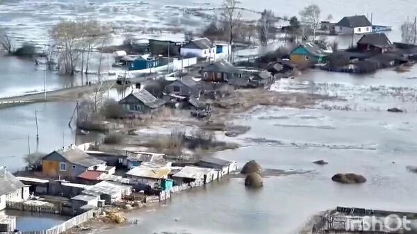 Последствия паводка в Абатском районе Тюменской области