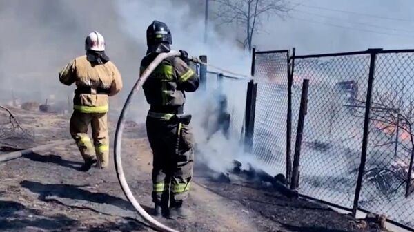Тушение пожаров в Забайкальском крае