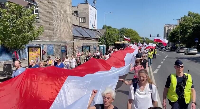 Марш против вовлечения Польши в боевые действия на Украине - РИА Новости, 1920, 24.09.2024