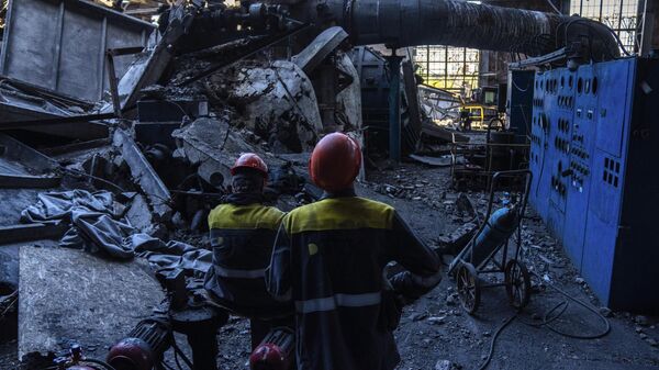 Последствия российского удара по украинской теплоэлектростанции. Архивное фото