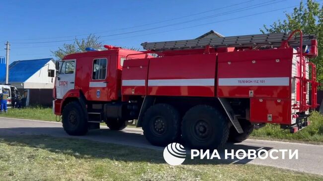 Место происшествия в Белгороде, где пострадали пять человек