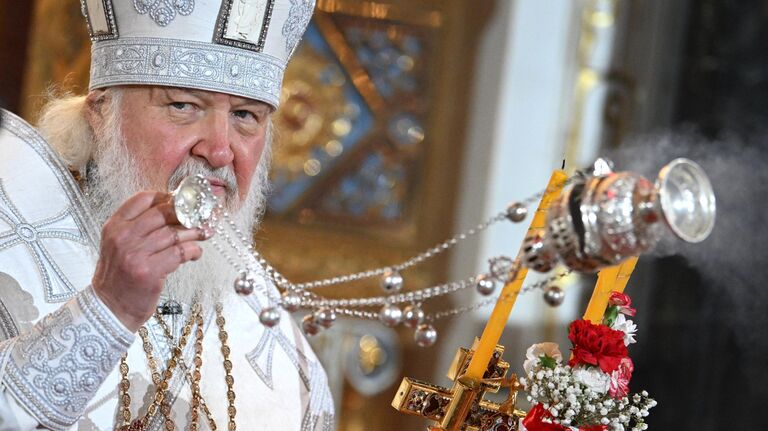 Ночное Пасхальное богослужение в Храме Христа Спасителя