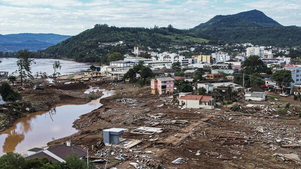 Последствия наводнения в штате Риу-Гранди-ду-Сул на юге Бразилии 