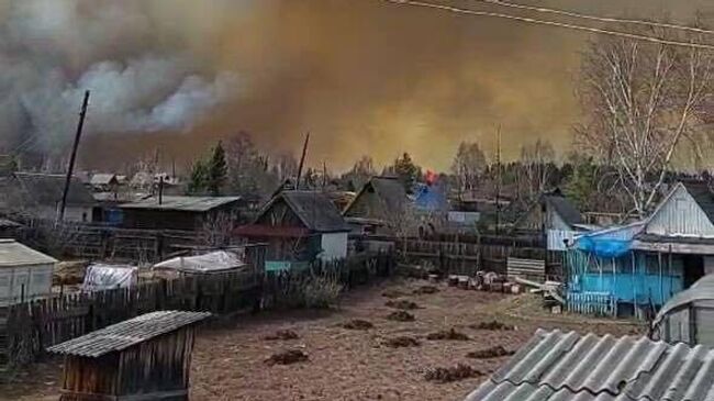 Пожар в СНТ в Братском районе