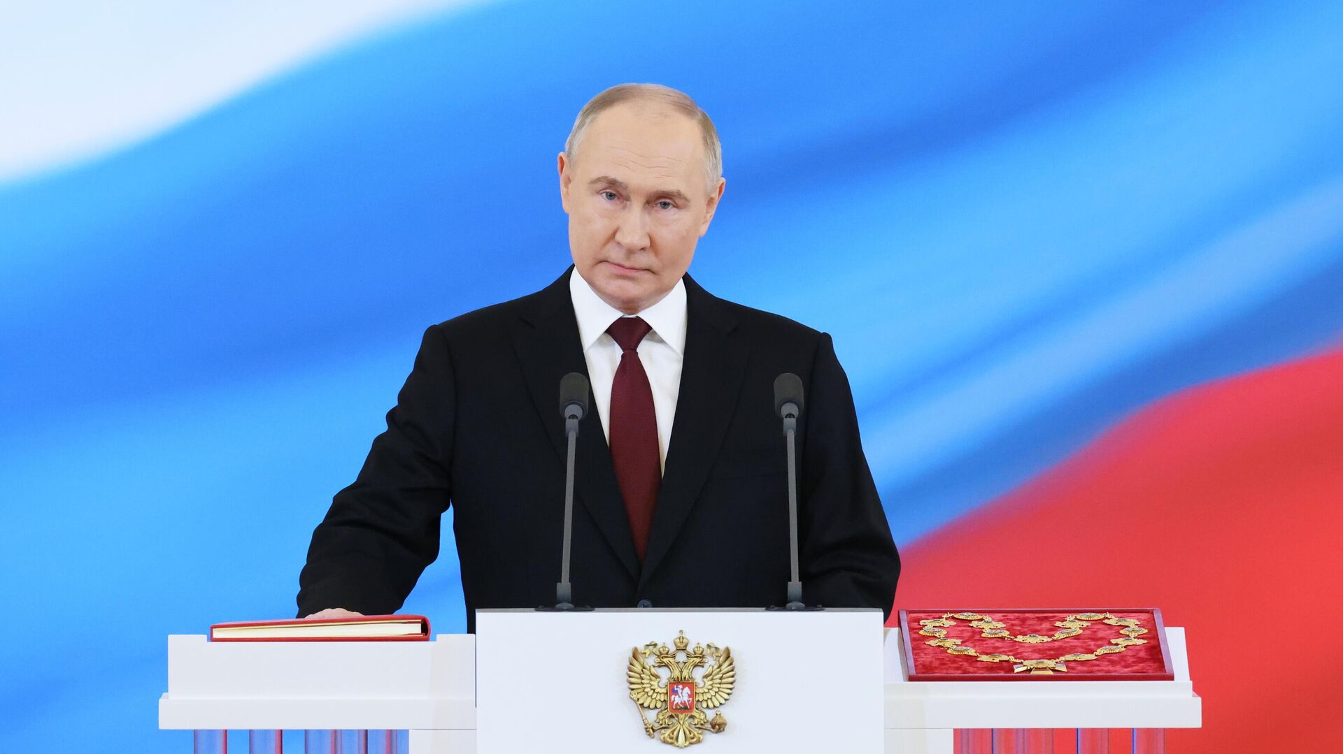 Избранный президент РФ Владимир Путин на церемонии инаугурации в Кремле - РИА Новости, 1920, 07.05.2024