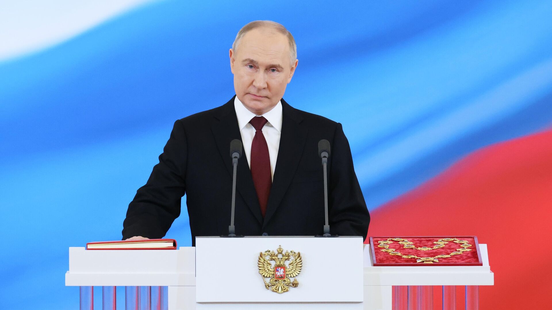 Избранный президент РФ Владимир Путин на церемонии инаугурации в Кремле - РИА Новости, 1920, 09.05.2024