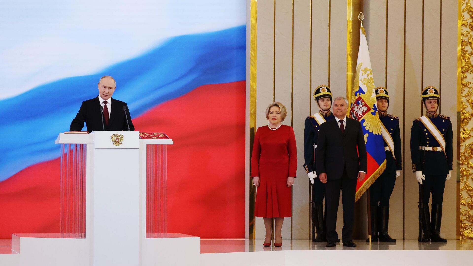 Избранный президент РФ Владимир Путин на церемонии инаугурации в Кремле - РИА Новости, 1920, 13.05.2024