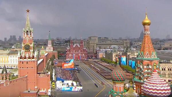 Парадные расчеты на военном параде в Москве в честь 79-летия Победы в Великой Отечественной войне