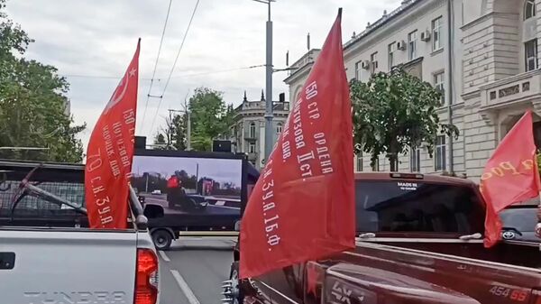 Автопробег в честь Дня Победы в Кишиневе