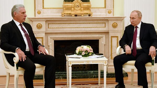 LIVE: Путин на двусторонней встрече с президентом Кубы Диасом-Канелем