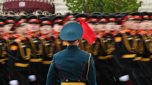 Парадные расчеты на военном параде на Красной площади в честь 79-летия Победы в Великой Отечественной войне