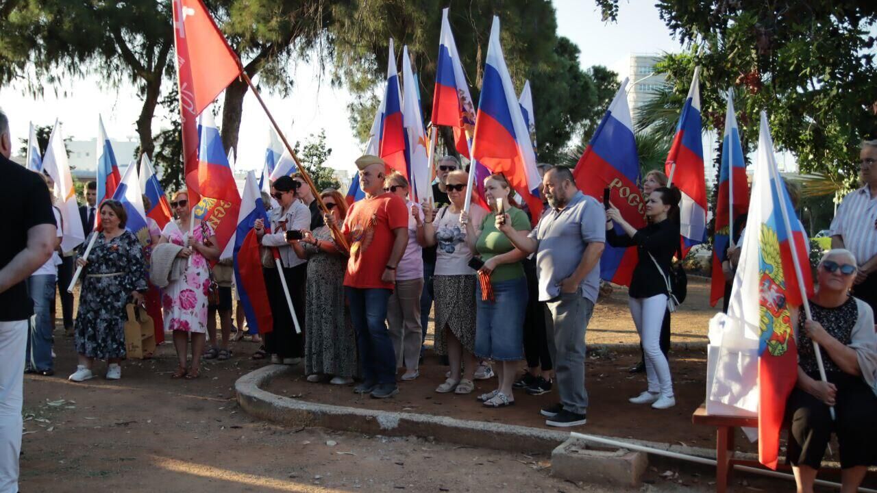 Празднование 79-й годовщины Победы в Великой Отечественной войне в Ларнаке - РИА Новости, 1920, 09.05.2024