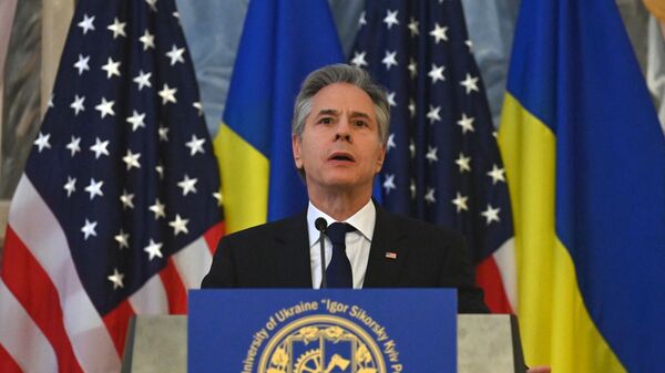 Госсекретарь США Энтони Блинкен в Киеве