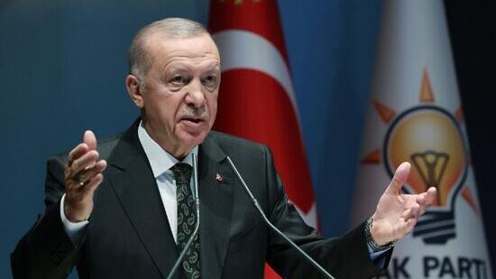 Президент Турции Реджеп Тайип Эрдоган на заседании партии AKP - РИА Новости, 1920, 30.06.2024