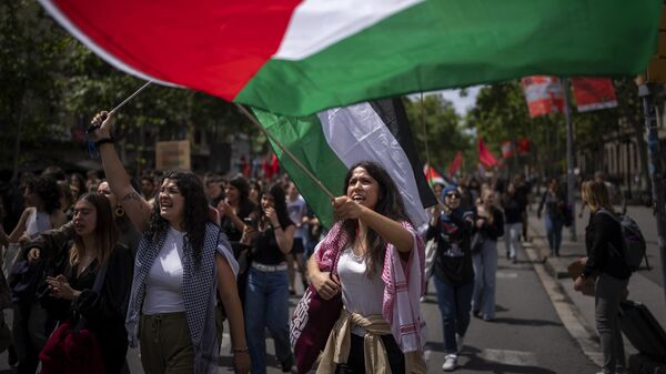 Студенты присоединились к движению в поддержку Палестины в Испании 