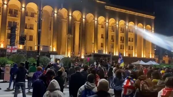 Акции протеста в Тбилиси против закона об иноагентах