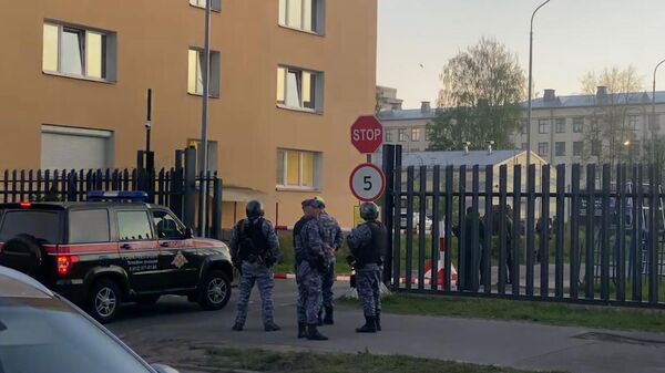 Обстановка около военной академии в Петербурге