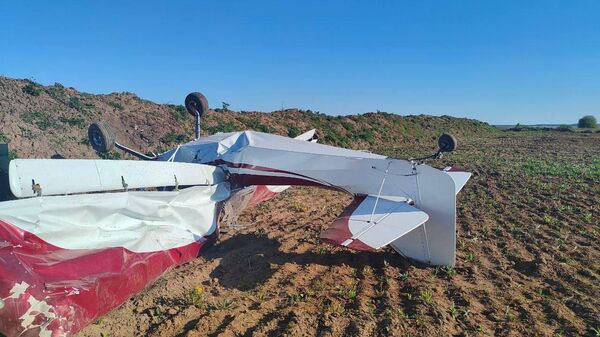 Одноместный самодельный самолет, упавший в Суздальском районе Владимирской области