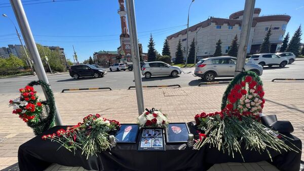 Мемориал в память о погибшем президенте Ирана в Казани