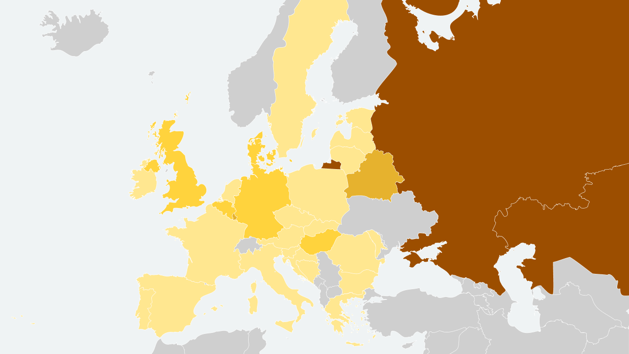 Рейтинг стран Европы по доступности природного газа для населения — 2024