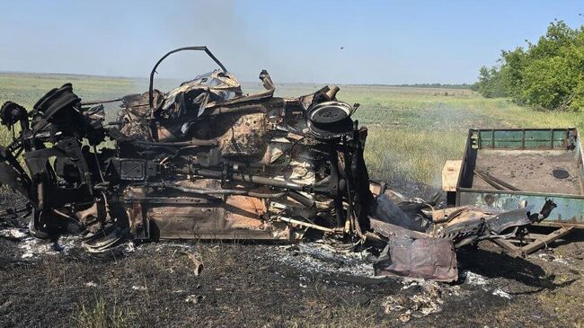 Последствия обстрела Горловки в ДНР