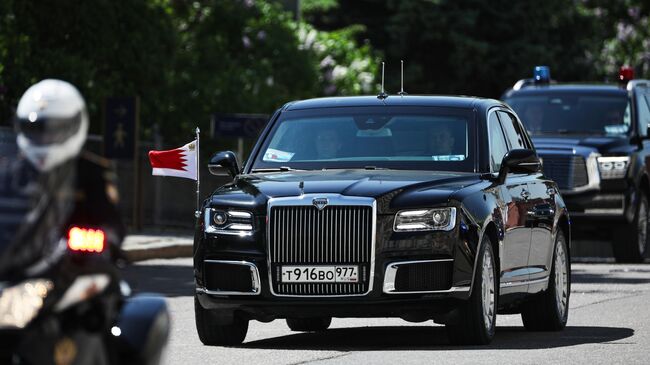 Кортеж короля Бахрейна Хамада бен Иса Аль Халифы в Москве Кортеж короля Бахрейна Хамада бен Иса Аль Халифы в Москве