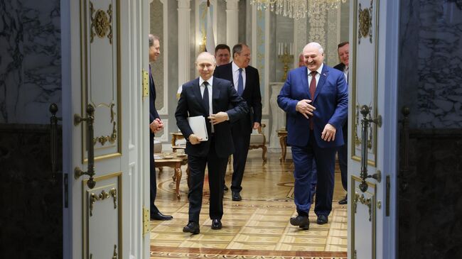 Путин и Лукашенко 