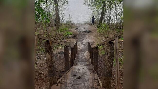 Место обнаружения тела мальчика в Уфе