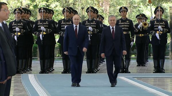 Переговоры Путина с президентом Республики Узбекистан Мирзиеевым
