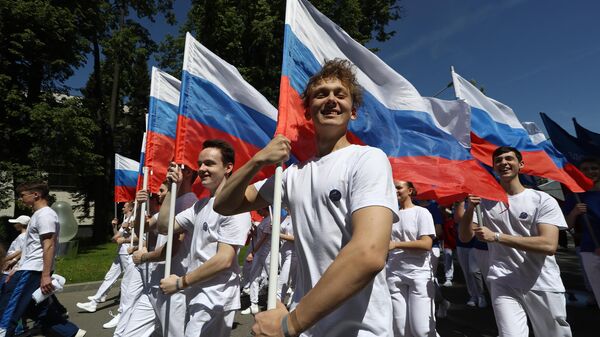 Выставка Россия. Спортивное шествие, посвященное 105-летию первого парада на Красной площади