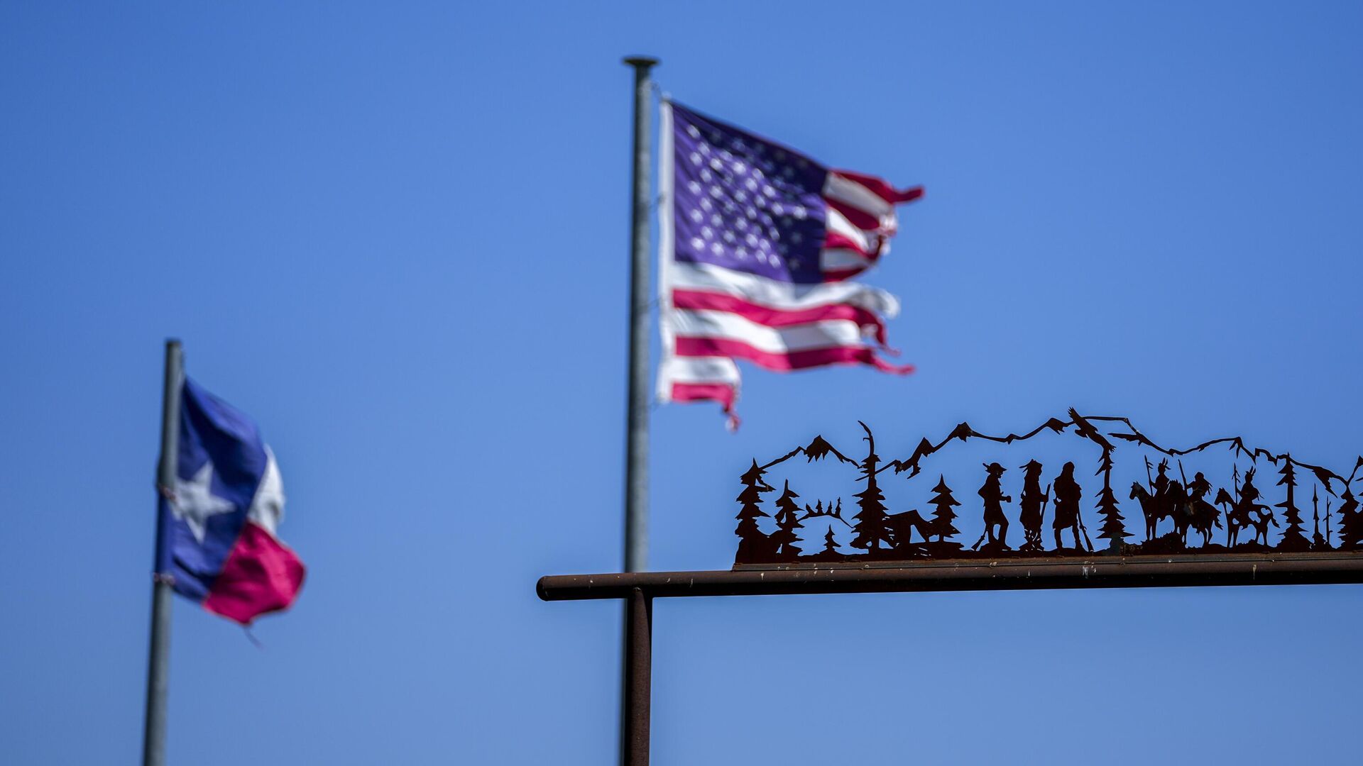 Флаг США в штате Техас - РИА Новости, 1920, 13.01.2025