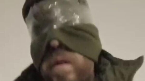 Скриншот с видео, отправленного Лизе украинским силовиком