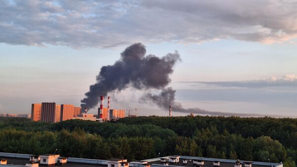 Пожар на складе на востоке Москвы. 30 мая 2024