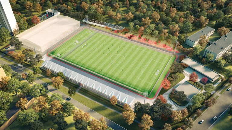Проект реконструкции стадиона Локомотив в Люблине