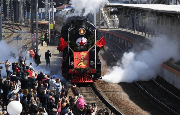 Прибытие Поезда Победы во Владивосток