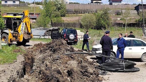 Место происшествия, где студент погиб во время производственной практики в городе Реж Свердловской области