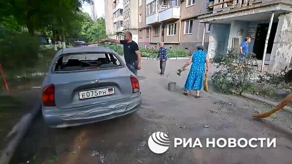 Натовский снаряд, выпущенный ВСУ, попал в многоэтажный дом в Донецке