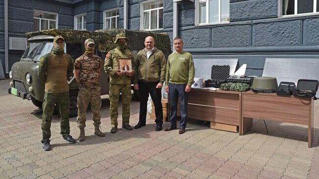 Курские власти передали в зону СВО квадрокоптеры, FPV-дроны и средства РЭБ